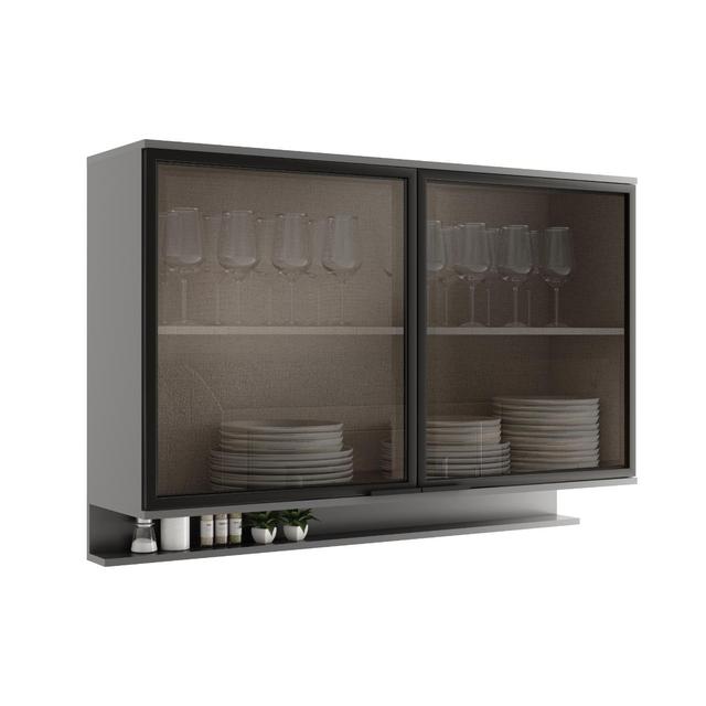 1200mm 2 Doors Wall-mounted cabinet with Glass