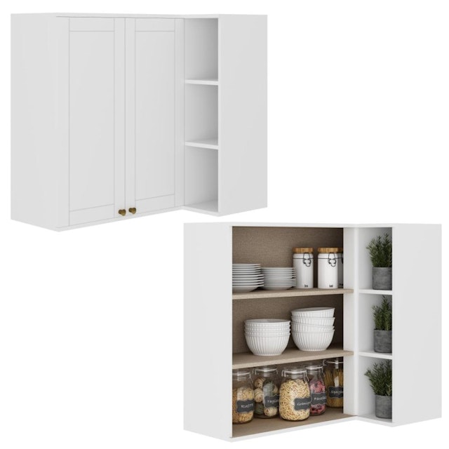 Corner Wall-mounted cabinet (2 doors)